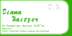 diana waitzer business card